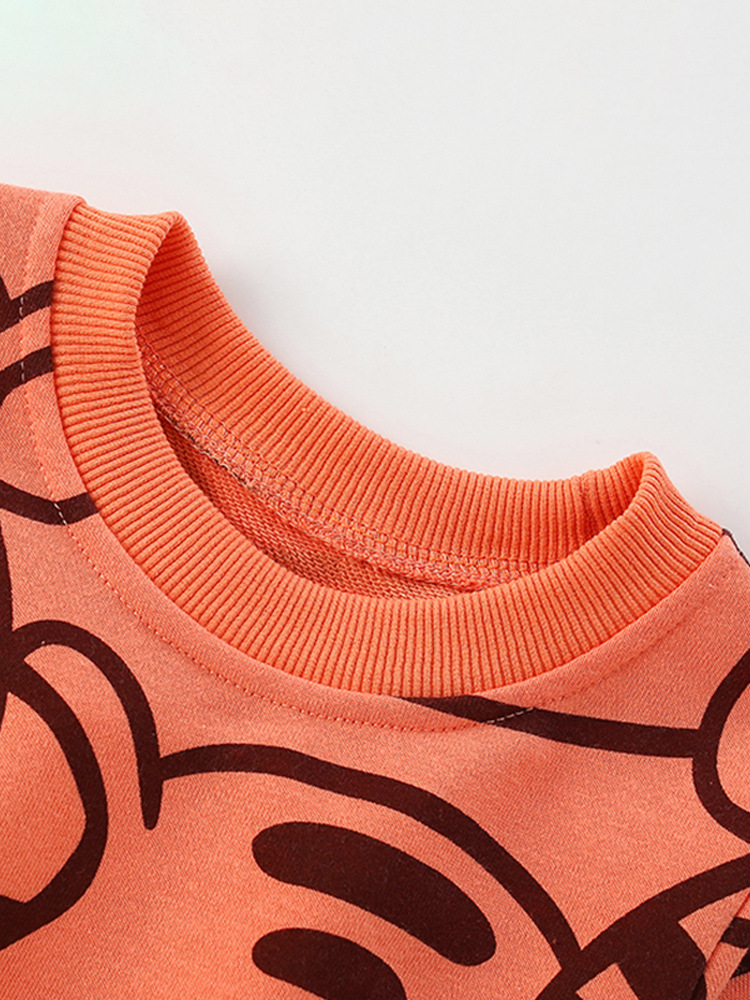 Malwee chaqueta de niño otoño y invierno nueva camiseta de cuello redondo para niños europeos y estadounidenses guapo y casual ropa de bebé superior