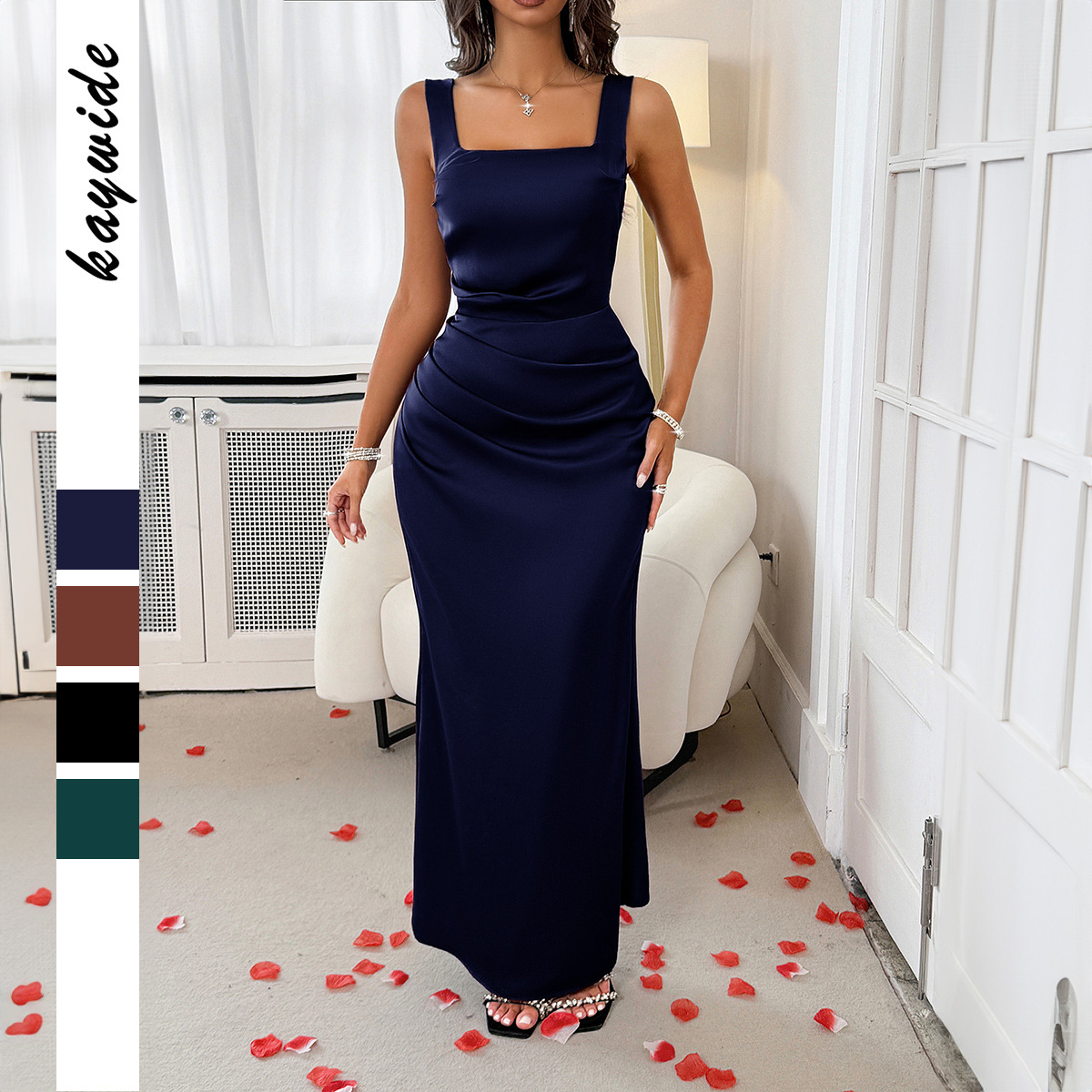 Elegant Retro Women's Party Dress European And American Style Clothing For Fall/Winter Season_ecoleips.com