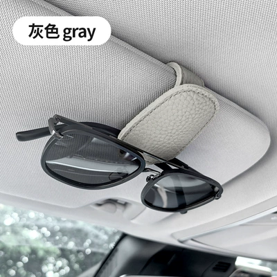 Cross-border car glasses clip multifunctional Car Glasses Clip/Bill Clip - klz-03-glasses-clipgray-1-opp-bag