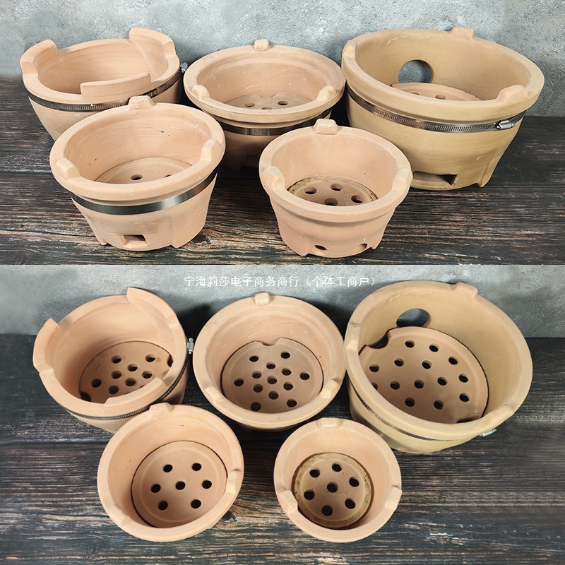 炭炉木炭炉火锅炉传统手工土炉子老式红泥炉瓦片烧烤泥炉烧烤商用