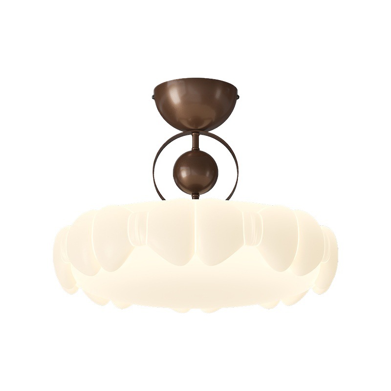 Diga lámpara de techo de dormitorio francés estudio de dormitorio de crema medieval diseño de lámpara de mariposa simple protección ocular de espectro completo