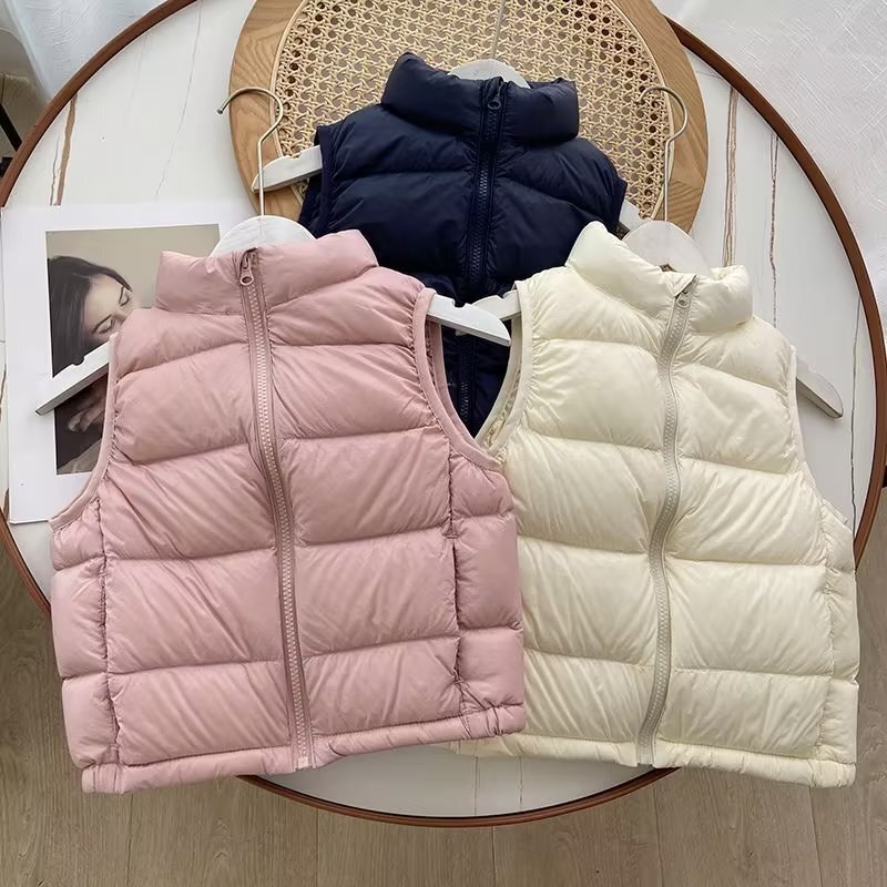 Special Offer, Non-Refundable, Children's High-End Lightweight down Vest with Stand Collar, Warm Vest 449797 460164