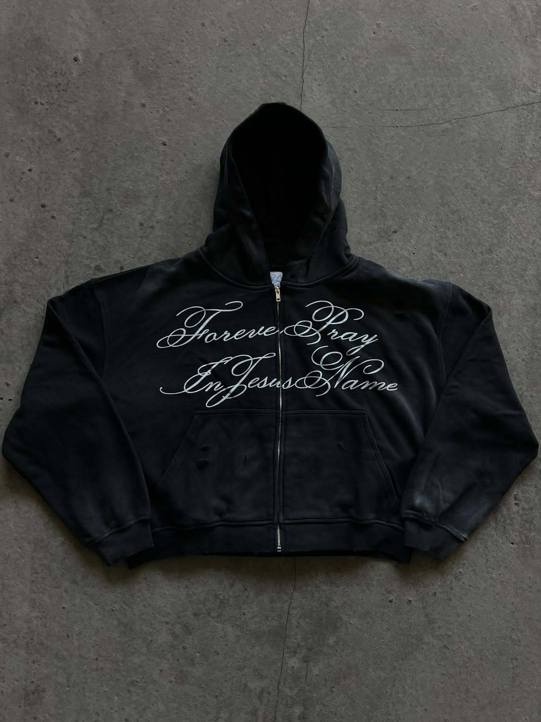 Men's Clothing European And American High Street Dark Style Hooded Zipper Sweatshirt Men And Women Autumn And Winter Trendy Street Retro Loose Jacket_viptrois.com