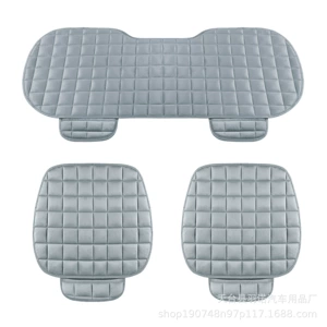 Factory Direct Car Cushion Cross-border Four Seasons Universal Seat Cushion Winter Plush Car Interior Single-piece Seat Three-piece Set