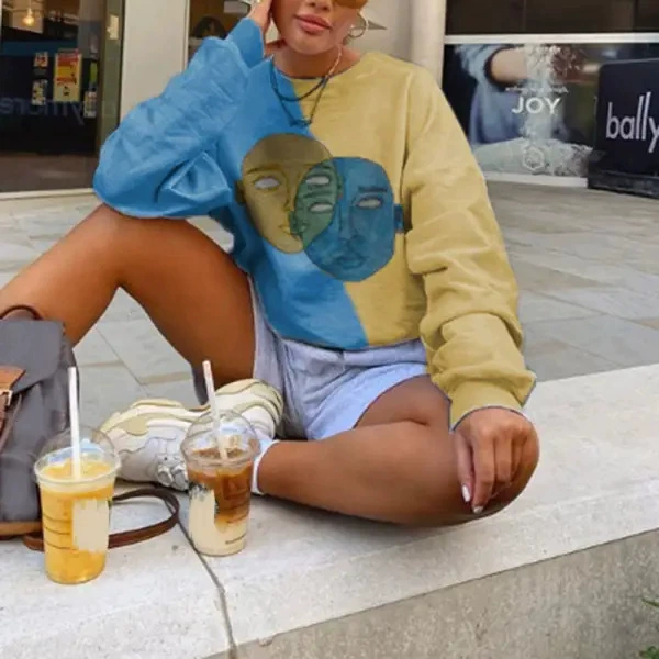 Sweatshirt, long-sleeve, 2023 collection, oversize