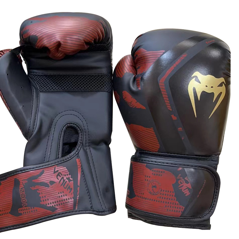 Pu guantes de boxeo conjunto completo niños adultos Sanda lucha boxeo equipo protector taekwondo suministros guantes de boxeo al por mayor