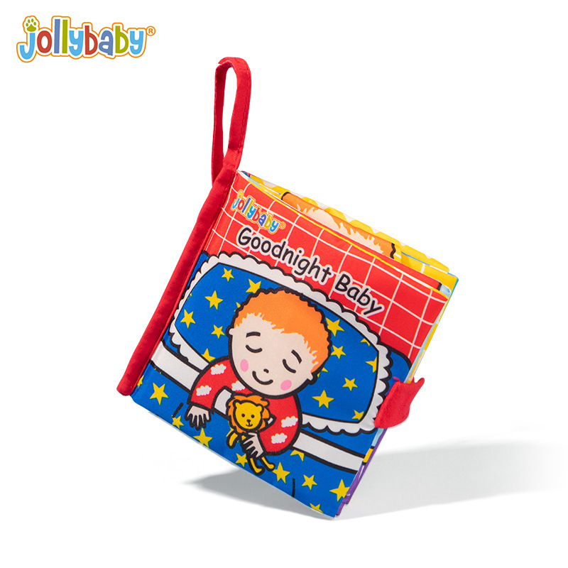 Jollybaby 布の本 ベビーモンテッソーリ早期教育 破れにくい、噛める 6 ヶ月テールブック 赤ちゃんのおもちゃ 0-1 歳|undefined
