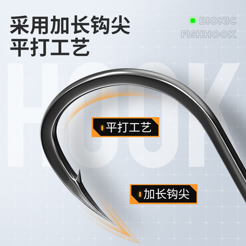 Weihe Bionic gancho de mosca modificado 5 en caja gancho de mosca cebo repelente de mosquitos micro grupo de pesca Luya al por mayor