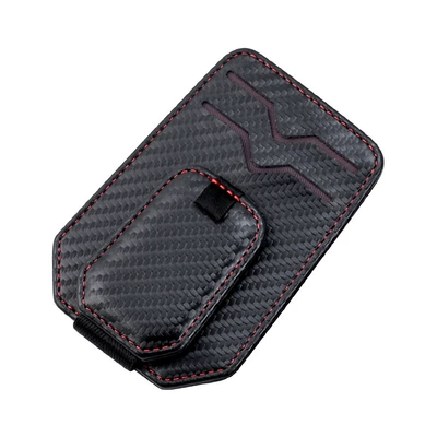 clip card holder, Car Glasses Clip/Bill Clip - carbon-fiber-color