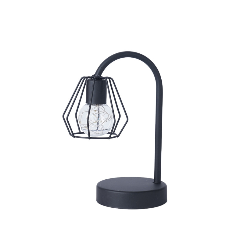 Lámpara LED de hierro forjado con forma de luz navideña, luz nocturna, decoración de ambiente para el hogar, lámpara de mesa, lámpara de bar, decoración creativa para el hogar.