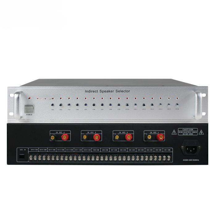 Sistema de radiodifusión pública del campus de música de fondo del amplificador de potencia de voltaje constante del divisor de 16 canales sin correo