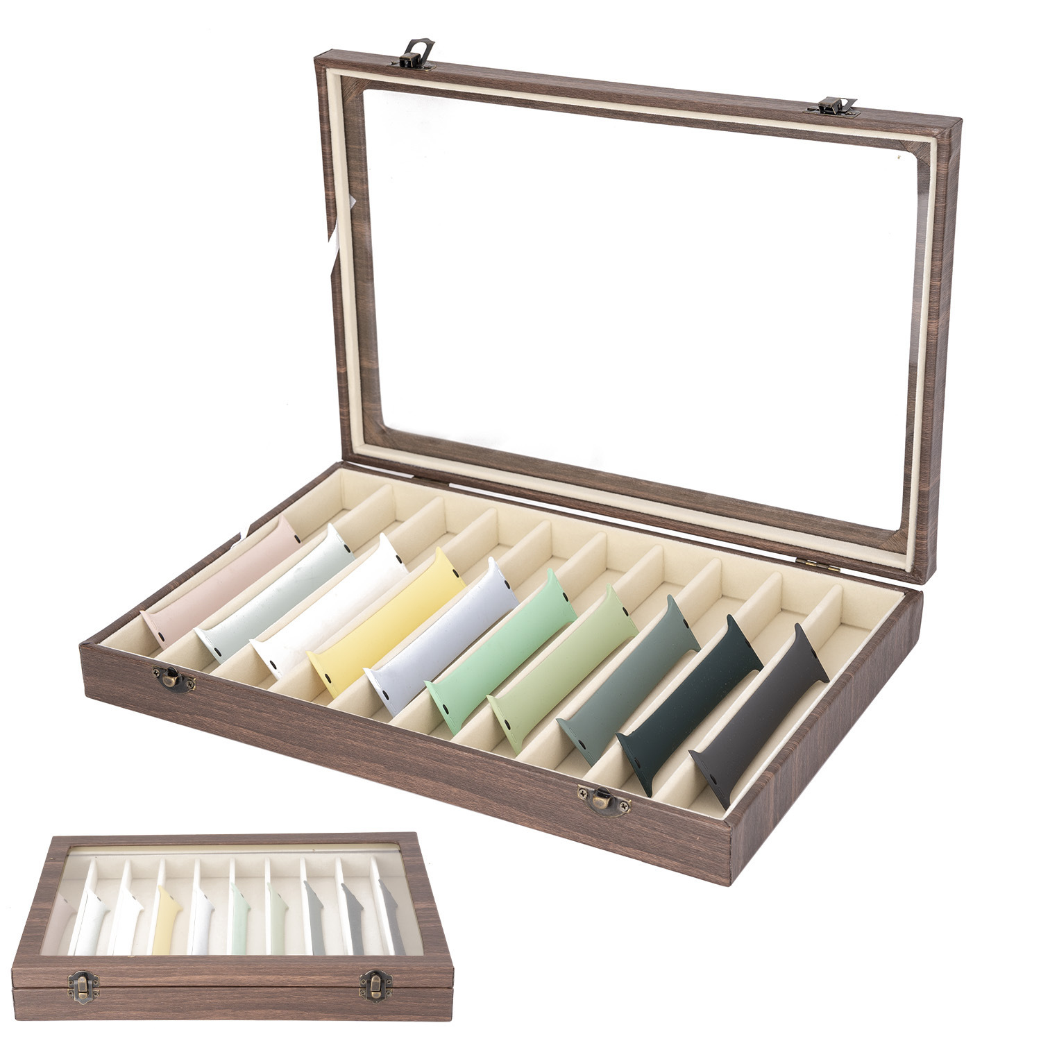 スマート腕時計8格10格アップルバンド収納ケース時計バンド展示ケース真珠ネックレス収納ケースアクセサリーケース