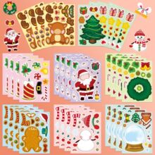 8��Christmasƴ�D�N���}�Q���H�ӻ���DIY���ǿ�ͨMake a face�N��