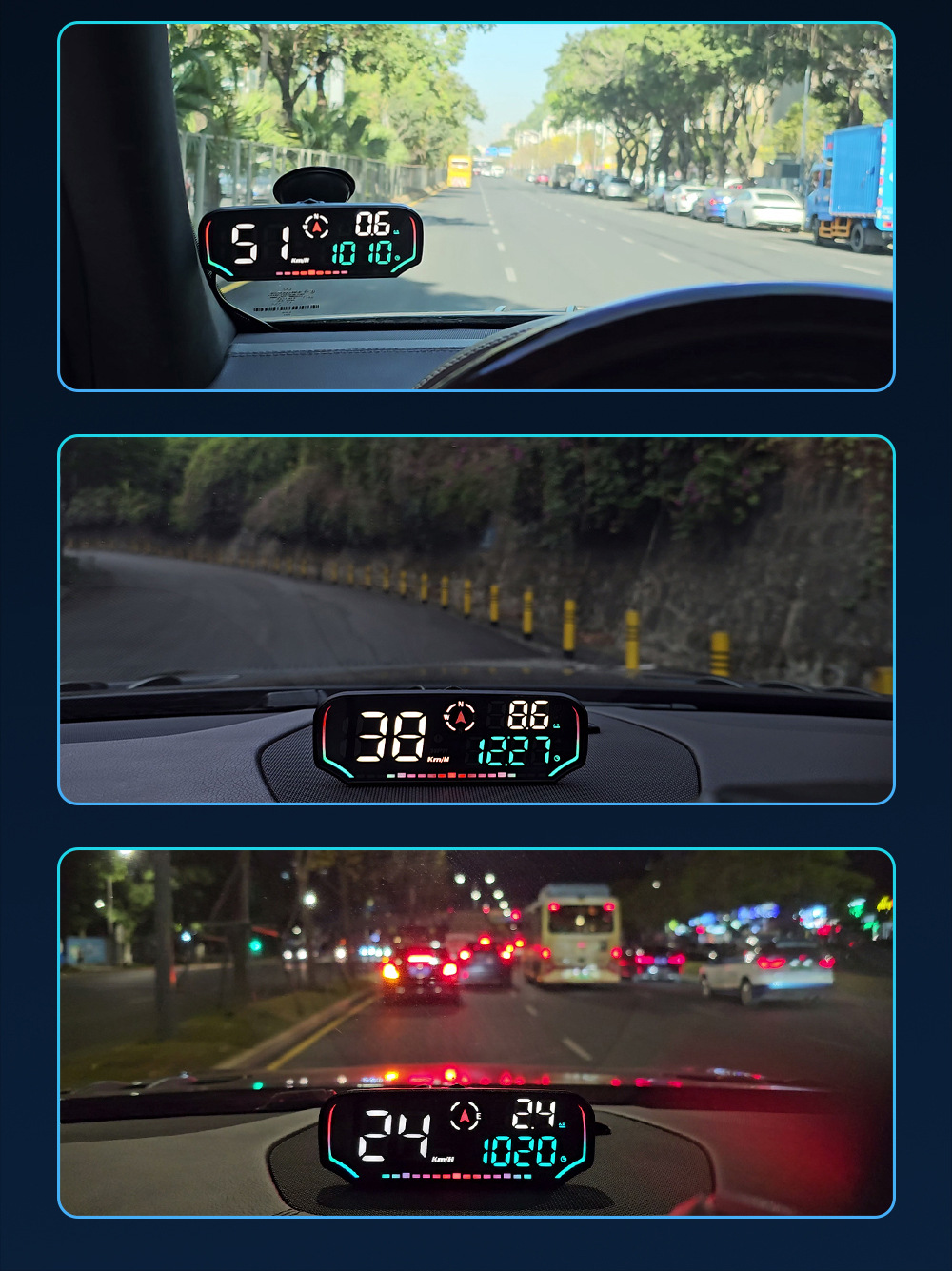 Car HUD Head-Up Display, Car-Specific GPS Tester, Multi-Function Display, Intelligent Dashboard, High-Definition