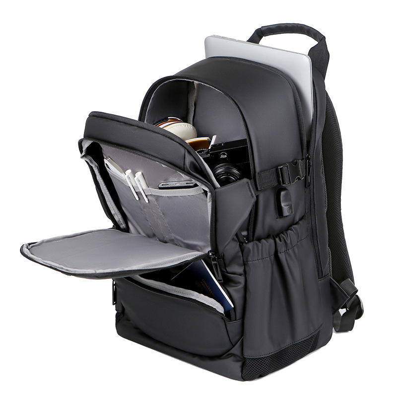 Large capacity student bag, travel charging, waterproof laptop backpack, business leisure, commuting, men's and women's_voghion.com