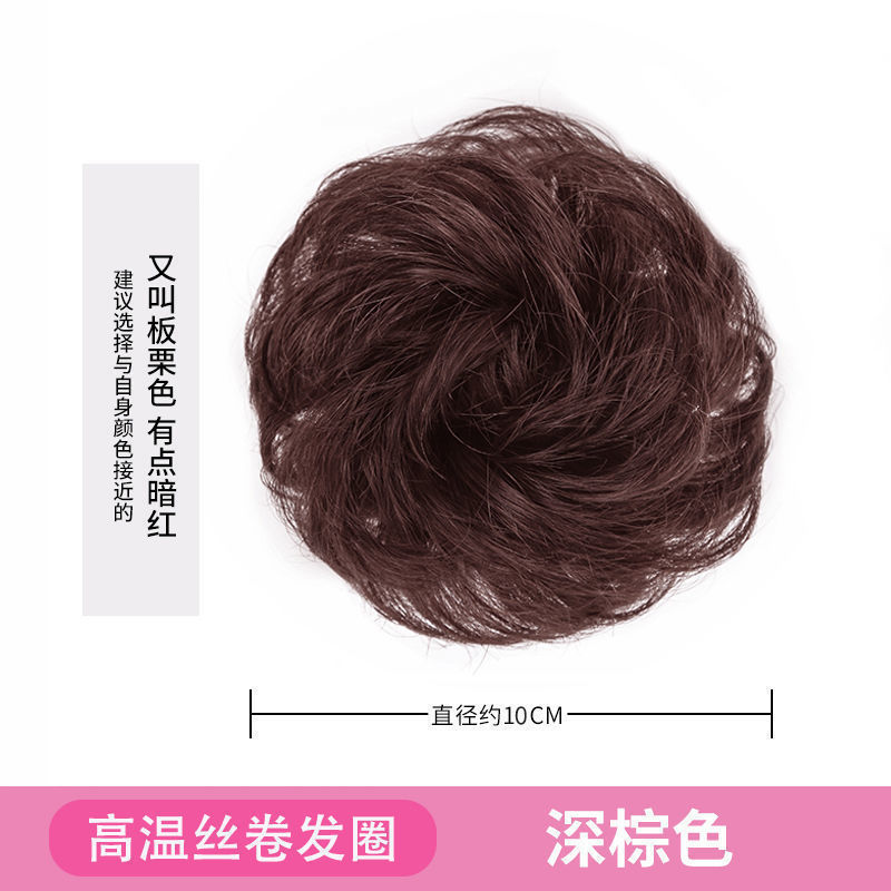 Cabeza de pellizco de agarre, brotes de flores de 1000 flores de oro, temperamento de disco, simulación de red de cabello roja, anillo de cabello chino de alto cráneo