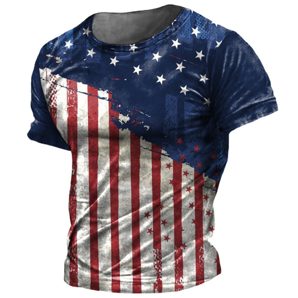 Origen Fabricante Street Trend Camisetas transfronterizas Hombres y mujeres Parejas Verano Casual Estilo deportivo suelto Impresión 3D Manga corta