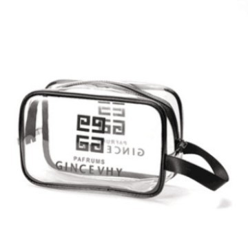 Bolsa de cosméticos de viaje transparente bolsa de lavado portátil de gran capacidad bolsa de almacenamiento impermeable bolsa de almacenamiento de ropa interior cosmética al por mayor