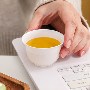 ID3L Disposable Kung Fu Tea Cup Rice Shell Thickening Test Drinking Small Tea Cup High Temperature Resistance Travel Drinking Tea Tasting Cup Master