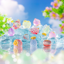 景观创意立体星空细闪仿真水果萌粒盲袋夜光摆件树脂diy配件小饰