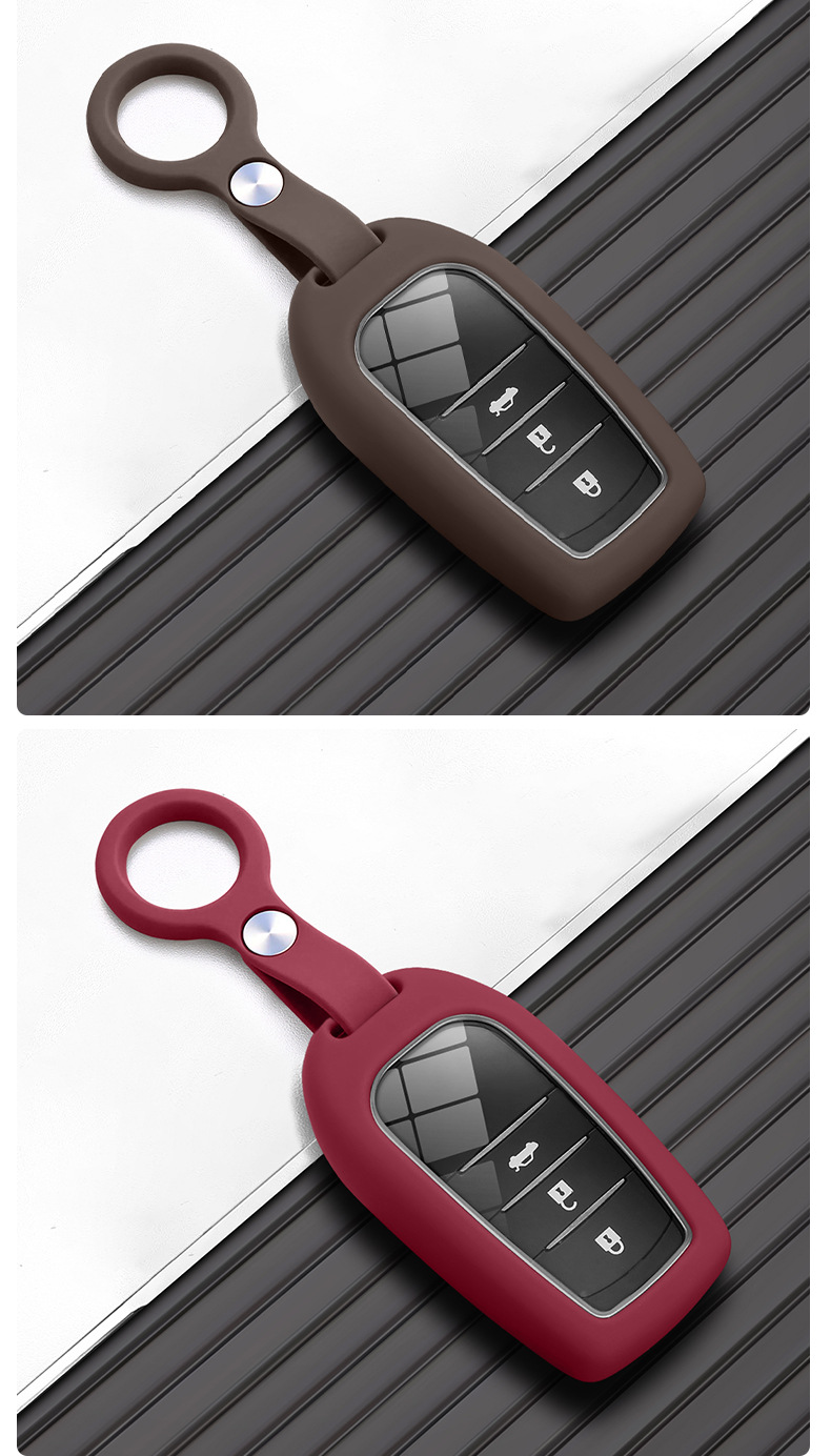 New Toyota Key Cover for Crown, Highlander, Corolla, Camry, and Prado Silicone Case