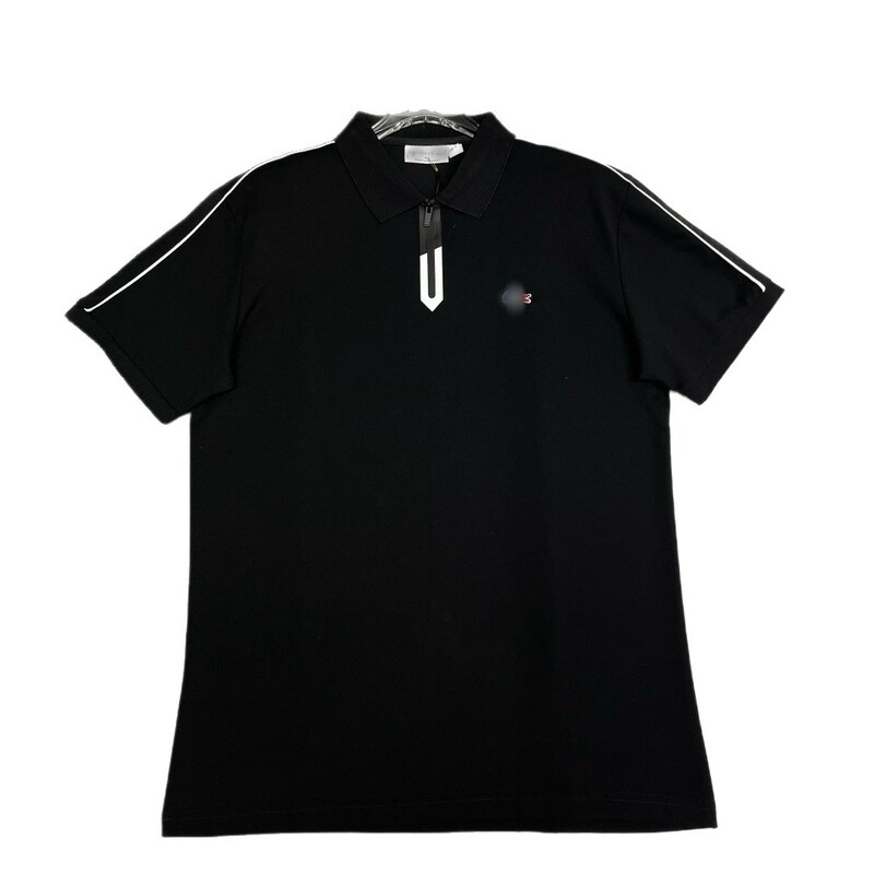 フィッシュポロシャツメンズ 2025 新しいコットンラペルトップビジネスカジュアル半袖 Tシャツ|undefined