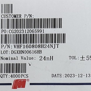 �L�A �NƬ늸� 늸� VHF160808H24NJT 24NH 5% 0603��Q���l늸�