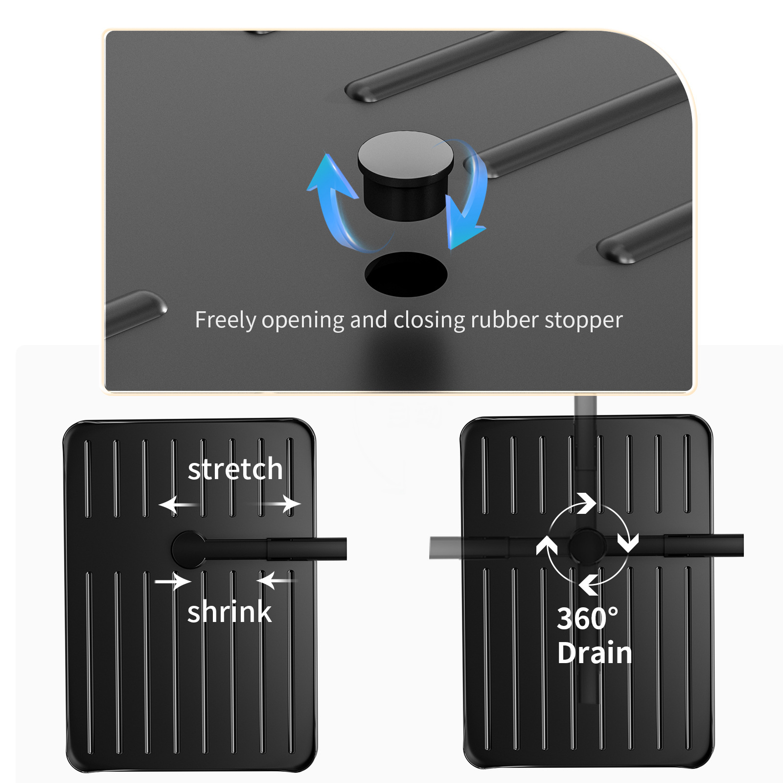 Nuevo tipo de cocina transfronteriza estante de platos de drenaje multifuncional estante de almacenamiento de palillos estante de almacenamiento de platos domésticos de doble capa