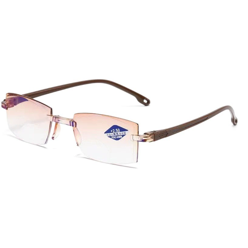 Очки для пресбиопии с умным зумом и защитой от синего света с отделкой Модные очки для дальнего и ближнего двойного назначения для пресбиопии для мужчин и женщин