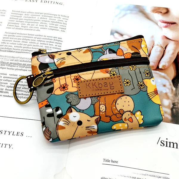 Export Hot-Selling Printed Laminated Cartoon Coin Purse, Anti-Fouling and Waterproof Lipstick Coin Storage Bag, Women's Bag-In-Bag