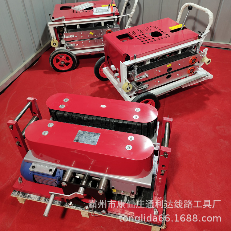 可调速电缆输送机 180型电缆牵引拉线机 施工电动拉缆器厂家