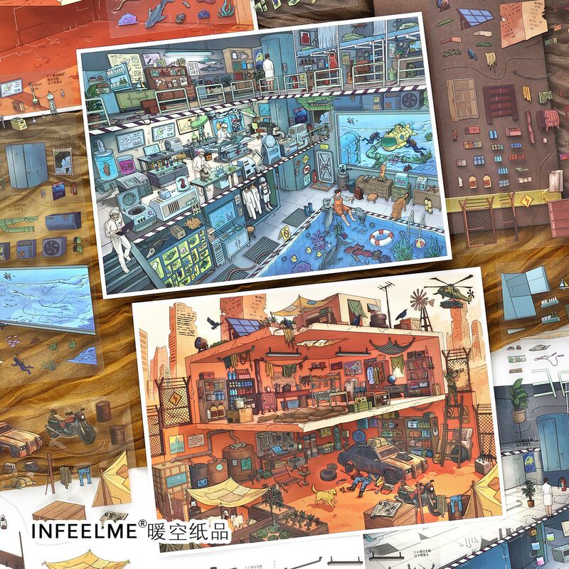 Infi's New DIY Landscape Stickers Are Now Available: Episode 52: Deep Sea Laboratory, Doomsday Supply Station
