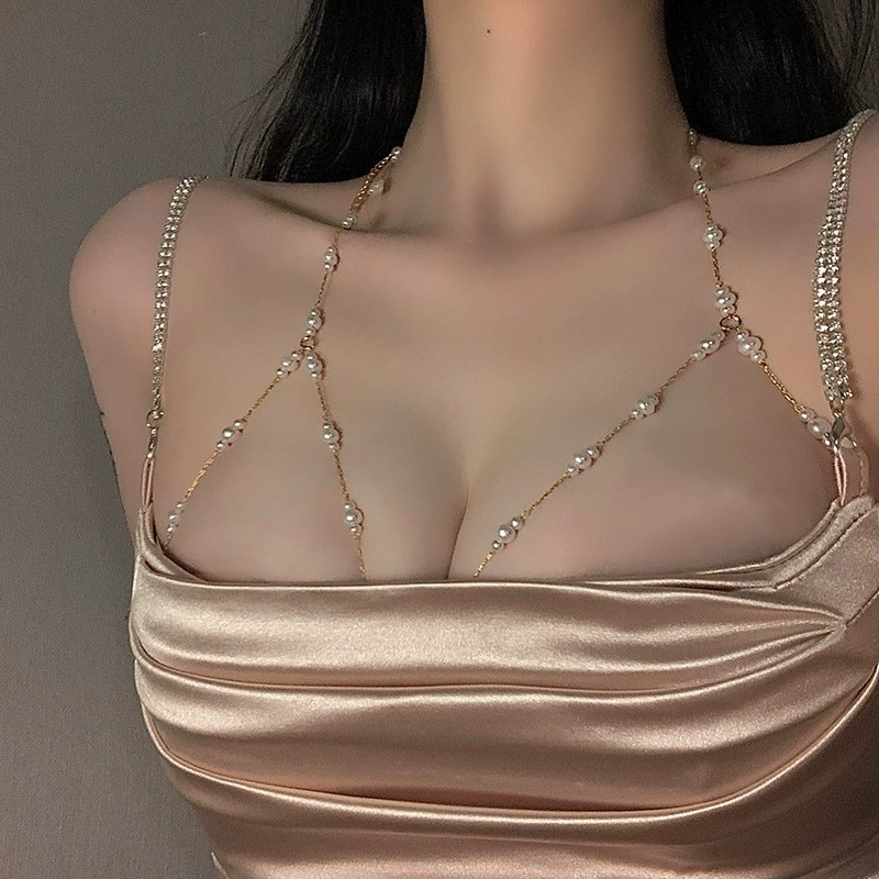 Сексуальное ожерелье из жемчуга с кисточками, универсальный купальник, европейский стиль