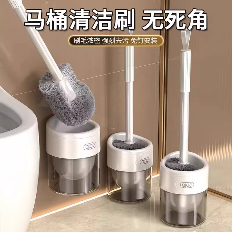 cepillo de inodoro doméstico sin esquina muerta nuevo tipo de lavabo montado en la pared