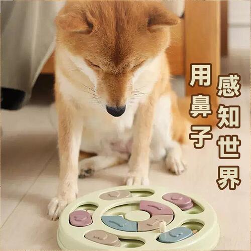 Cross-border hot selling pet slow food bowl dog food bowl puzzle cat feeder sniff foraging pet toy game plate