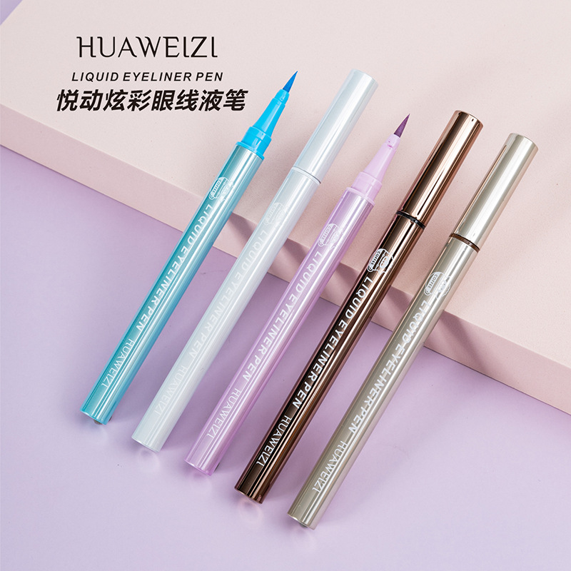 Liquid Eyeliner Flower Weizi Starry Sky Celesta Colorful Eyeliner Colorful Eyeliner Easy to Color Not Easy to Smudge Eye Makeup