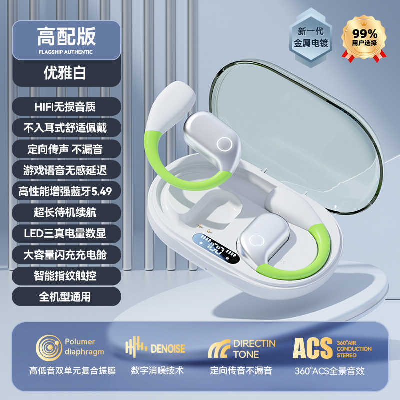 跨境爆款AI智能翻译蓝牙耳机超长续航挂耳式工厂批发高音质不入耳|undefined
