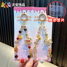 卡通合金小马手机链钥匙扣新年小礼物马年包包挂饰钥匙链挂件礼品