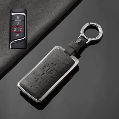 24 GAC Trumpchi gs4plus Car: Car key bag - trumpchi-a-tarnish-aluminum-alloy-cement-ash-fur-upgrade-ring-buckle