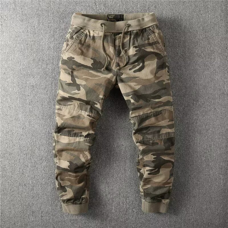 Vintage camouflage pants, cargo pants, jogger pants, straight slim-fit cargo pants, high-quality casual pants, slim-fit long pants, cross-border Vintage camouflage pants, cargo pants, jogger pants, straight slim-fit cargo pants, high-quality casual pants, slim-fit long pants, cross-border