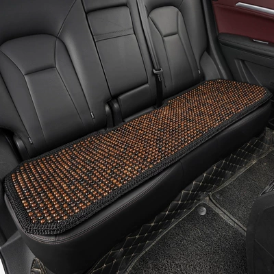 Breathable backrest cushion, car seat Cool pad - crocheted-black-mesh-rear-bench-seat-cover