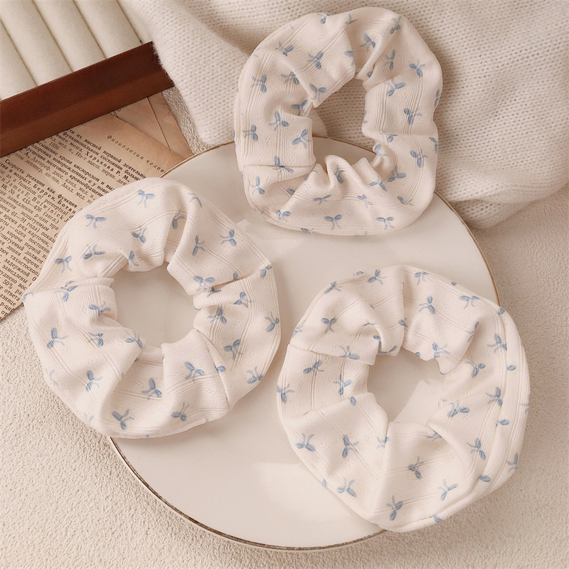 Coletero Ancho con Estampado y Moño de Tela, Alta Elasticidad