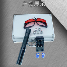 B009蓝色手电防身探险指星笔激光手电救援信号灯教鞭引导 代发