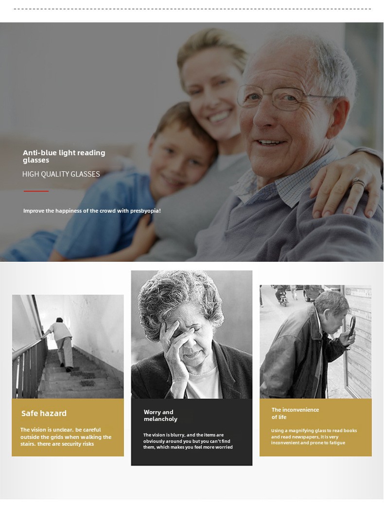 Blue Light Blocking Reading Glasses For Women Elegant Frame_voghion.com