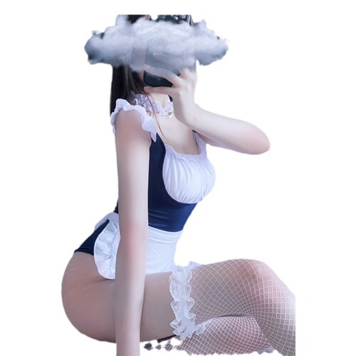 Sexy and cute private sailor maid maid outfit with breast pads cute backless cross uniform suit temptation 1452