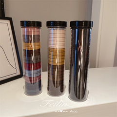 Korean Version 20 Pcs Canned High-Elasticity Seamless Rubber Bands Simple Elegance Towel Hair Tie for Updo Wholesale