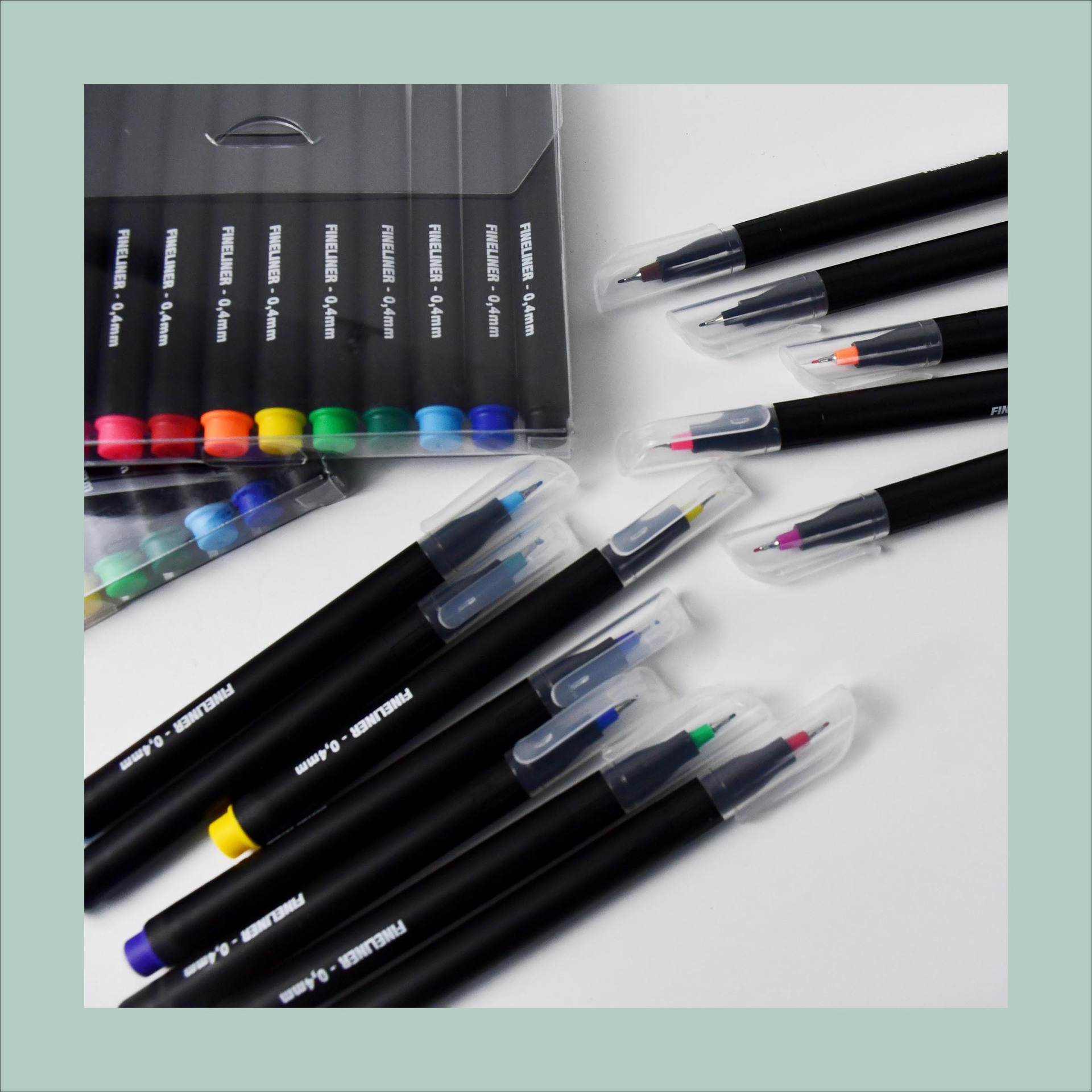 Colored Outline Pen 0.4mm Comic Pen Painting Pen Water-Based Colorful Outline Pen School Special Set DIY