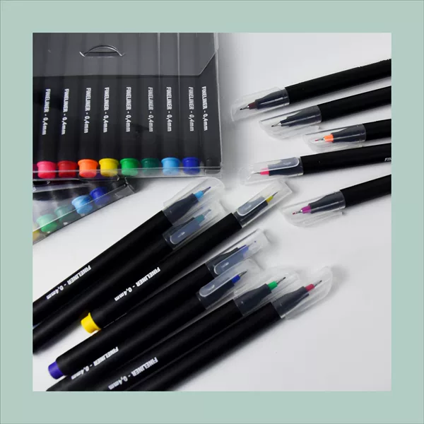 Colored Outline Pen 0.4mm Comic Pen Painting Pen Water-Based Colorful Outline Pen School Special Set DIY