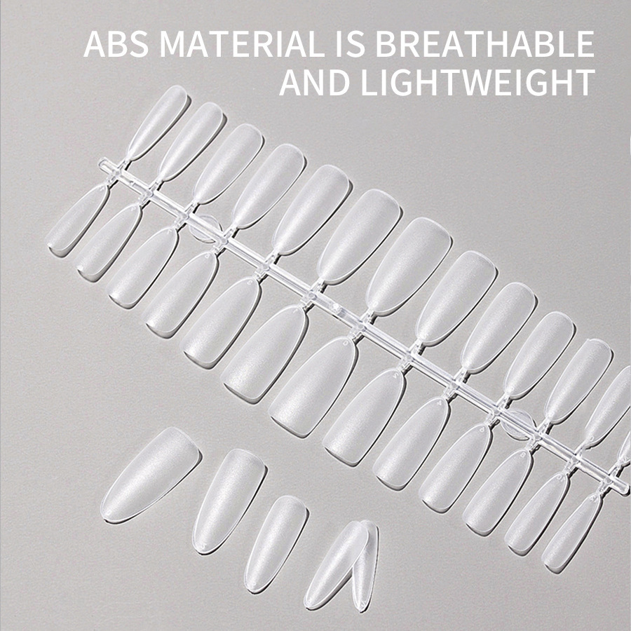 260 piezas transparente esmerilado indoloro molde de uñas de cristal rápido fototerapia extensión pegamento pieza de uñas para el salón de uñas