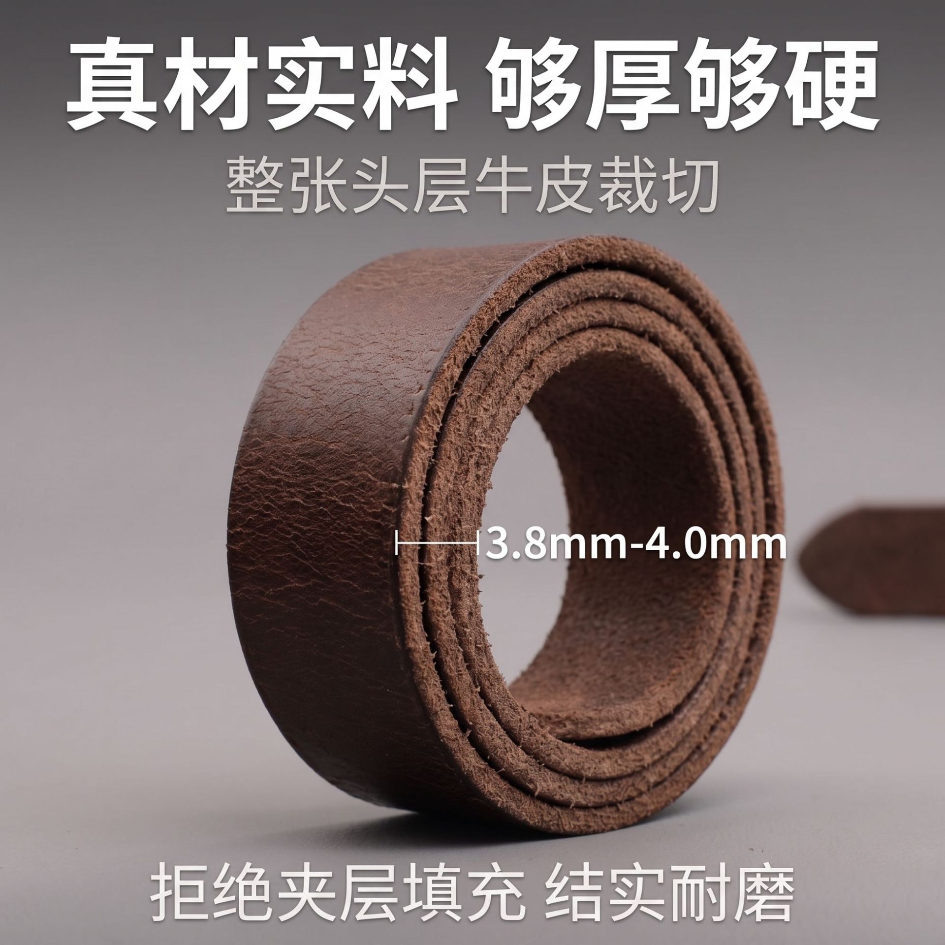 男士皮带厂家现货复古带简约学生日字扣新款跨境直销头层真皮皮带